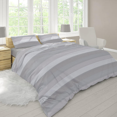 Dorian Home Completo Letto Singolo, Set Completo lenzuola, Lenzuola Letto Singolo 100% Cotone 90x200 cm, Lenzuolo Sotto, Lenzuolo Sopra e Una Federa, Made in Italy, Garda Grigio