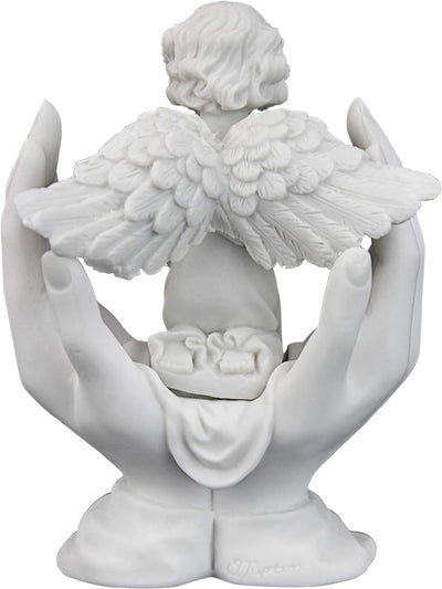 Design Toscano Statua in Marmo Sintetico Preghiere di Un Angelo