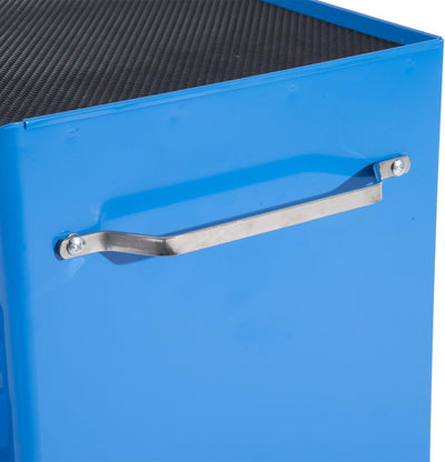 Carrello Porta Utensili Attrezzi Attrezzatura con Cassettiera Azzurro 61.5 x 33 x 82.5cm