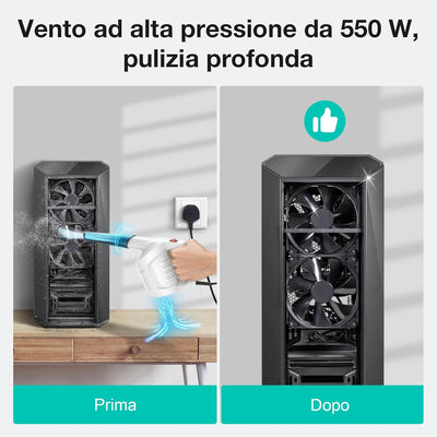 Bomboletta Aria Compressa PC Aria Compressa Spray Kit Compressore Aria Portatile Mini Compressore Air Duster Kit Pulizia Tastiera PC Computer Reflex