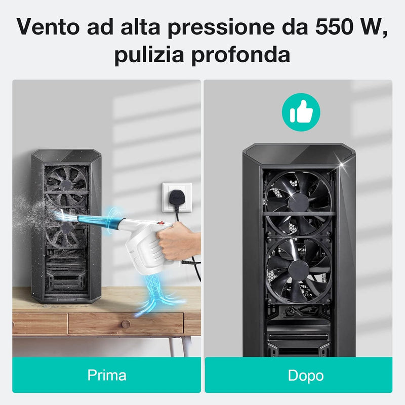 Bomboletta Aria Compressa PC Aria Compressa Spray Kit Compressore Aria Portatile Mini Compressore Air Duster Kit Pulizia Tastiera PC Computer Reflex