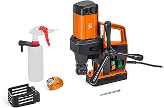 FEIN Eco Magnetic Core Drill KBE 32 QW 1-Speed for Drill Bits, Extremely Small and Lightweight, Max. Drilling Diameter HM/HSS: 32 mm, Core Drill Holder: 3/4 Inch Weldon, Max. Drilling Depth 50 mm