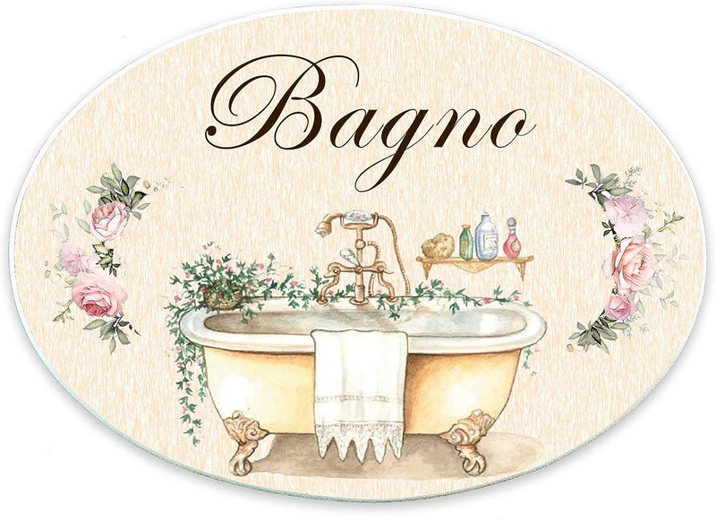 Targhe dietro porta schabbi chic bagno cucina cameretta (102)