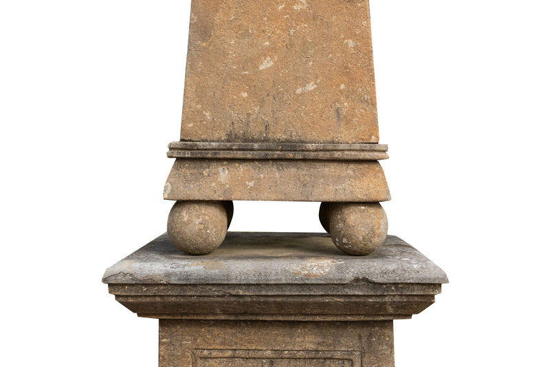 Biscottini Obelisco in Pietra L57xPR57xH215 cm Splendido robusto base Offerta Speciale