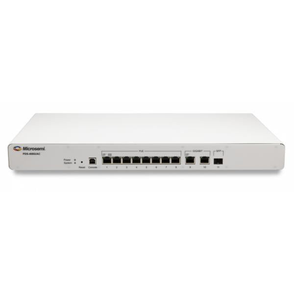 Microsemi PDS-408G Gestito L2 Gigabit Ethernet (10/100/1000) Supporto Power over Ethernet (PoE) Bianco