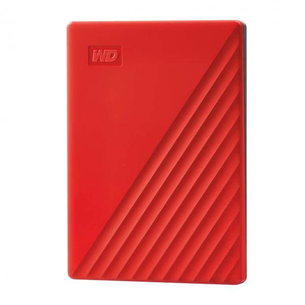 Hard disk esterno portatile WD MyPassport - 2.5" - 2Tb - Esterno - SuperSpeed USB3.0 / Retr. 2.0 - Rosso (WDBYVG0020BRD-WESN)