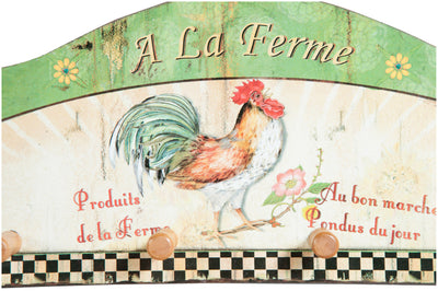 Biscottini Appendino verde decorato anticato in legno