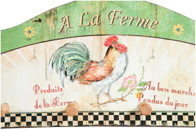 Biscottini Appendino verde decorato anticato in legno