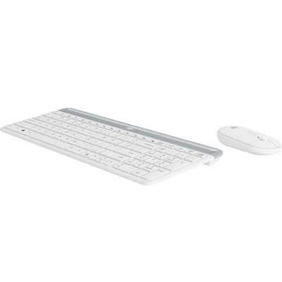 Logitech Slim Wireless Combo MK470 tastiera RF Wireless QWERTZ Tedesco Bianco