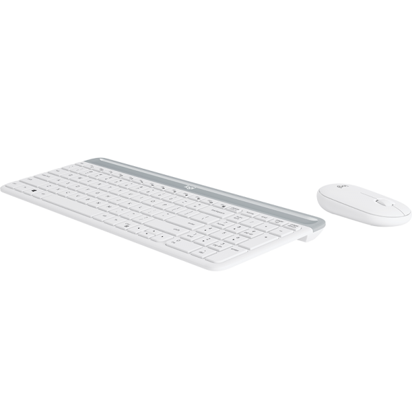 Logitech Slim Wireless Combo MK470 tastiera RF Wireless QWERTZ Tedesco Bianco