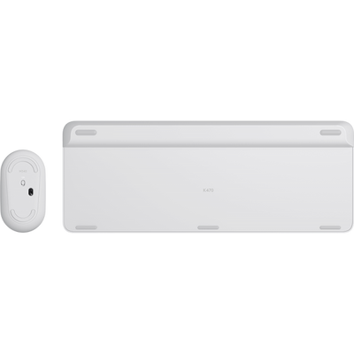 Logitech Slim Wireless Combo MK470 tastiera RF Wireless QWERTZ Tedesco Bianco