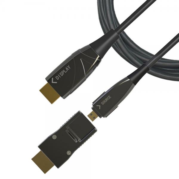 Cavo HDMI A/A Micro HDMI Active Optical Cable in Fibra Ottica 4K 20m