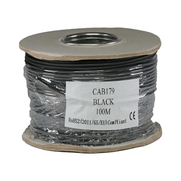 Cablenet CAB179 cavo coassiale RG-179/U 100 m Nero (CNL RG179 Sld Ls Eca COAX Bk 100m)