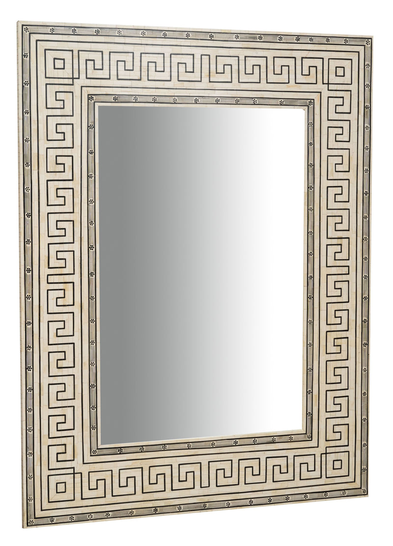 Biscottini Specchiera da appendere verticale/orizzontale in Legno e Osso di cammello L124xPR4XH163 Cm