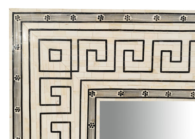 Biscottini Specchiera da appendere verticale/orizzontale in Legno e Osso di cammello L124xPR4XH163 Cm