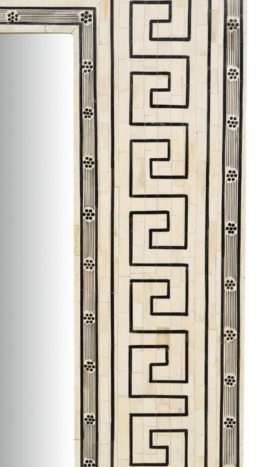 Biscottini Specchiera da appendere verticale/orizzontale in Legno e Osso di cammello L124xPR4XH163 Cm