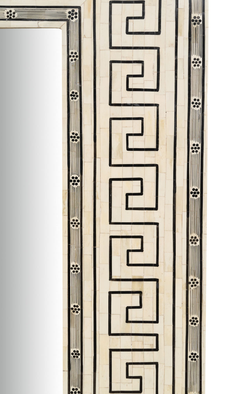 Biscottini Specchiera da appendere verticale/orizzontale in Legno e Osso di cammello L124xPR4XH163 Cm