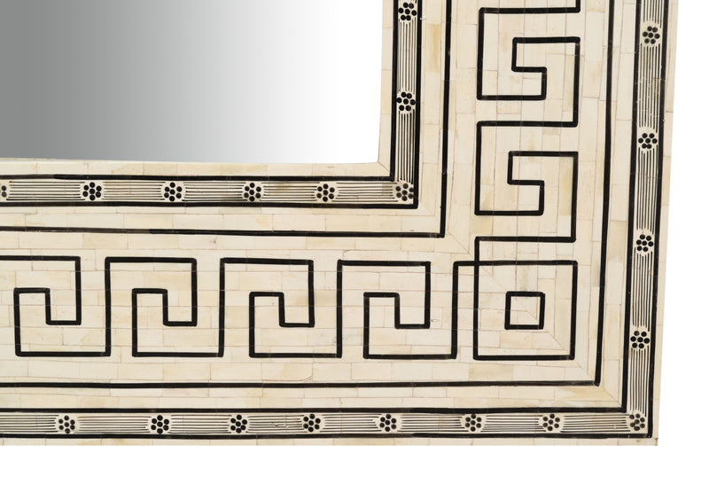 Biscottini Specchiera da appendere verticale/orizzontale in Legno e Osso di cammello L124xPR4XH163 Cm