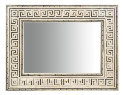 Biscottini Specchiera da appendere verticale/orizzontale in Legno e Osso di cammello L124xPR4XH163 Cm