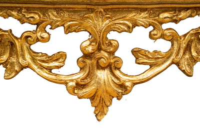 Biscottini MENSOLA A MURO IN LEGNO FINITURA FOGLIA ORO ANTICATO L46XPR17XH22 CM MADE IN ITALY