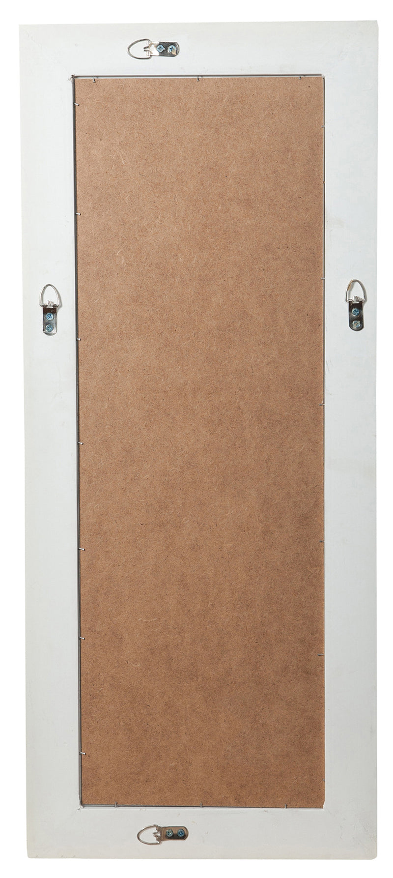 Biscottini Specchio Specchiera da parete e appendere verticale/orizzontale L35xPR4xH82 cm finitura bianco anticato.