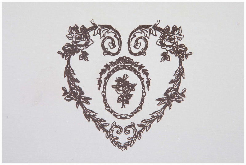 Biscottini Set di due contenitori Shabby in legno finitura bianca anticata 31x17x27 + 38x14x22 cm