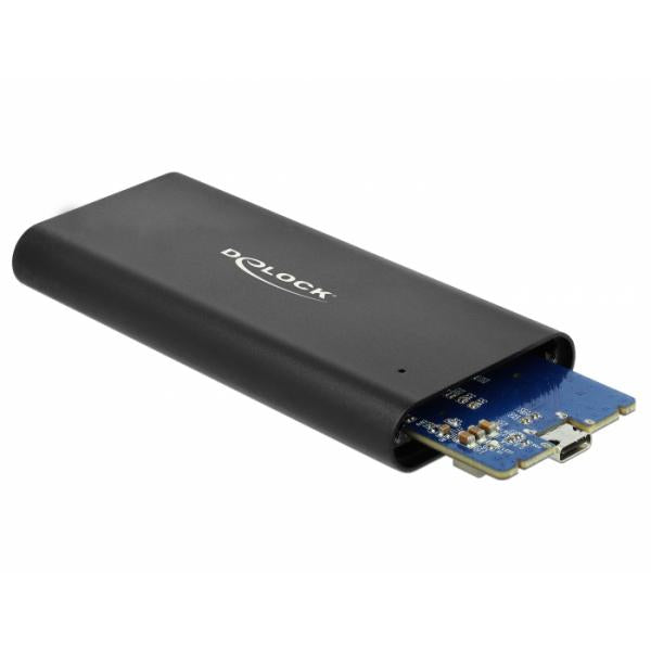 DeLOCK 42614 contenitore di unit di archiviazione Box esterno SSD Nero (DeLOCK - lagringspakning - M.2 NVMe Ca)
