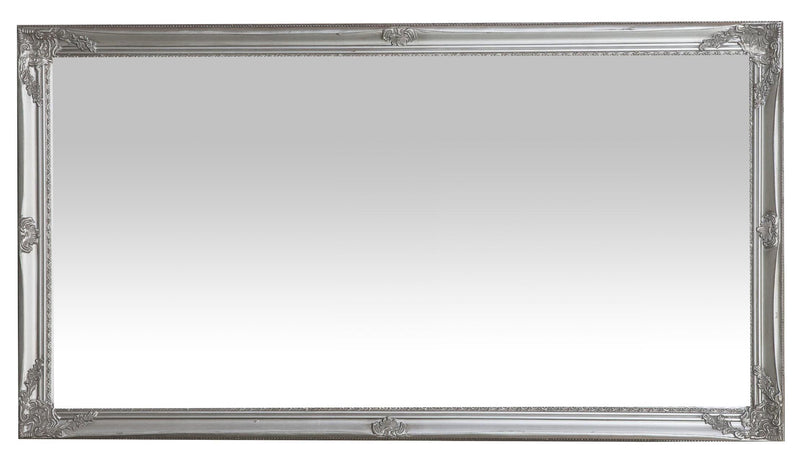 Biscottini Specchiera da appendere verticale/orizzontale L72xPR3xH132 cm finitura argento anticato.