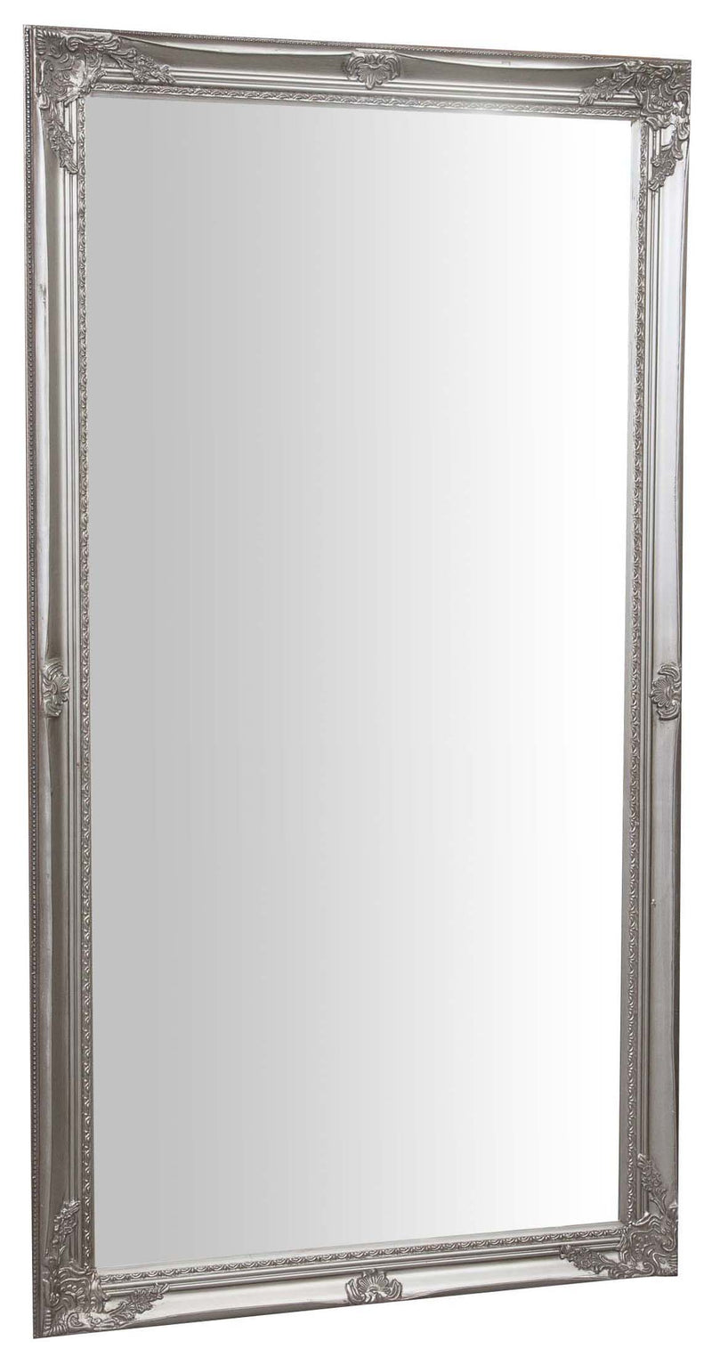 Biscottini Specchiera da appendere verticale/orizzontale L72xPR3xH132 cm finitura argento anticato.