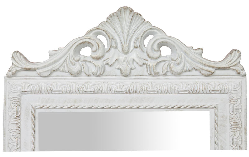 Biscottini Specchiera da terra finitura bianco anticato CON GRECA L40xPR3xH140 struttura