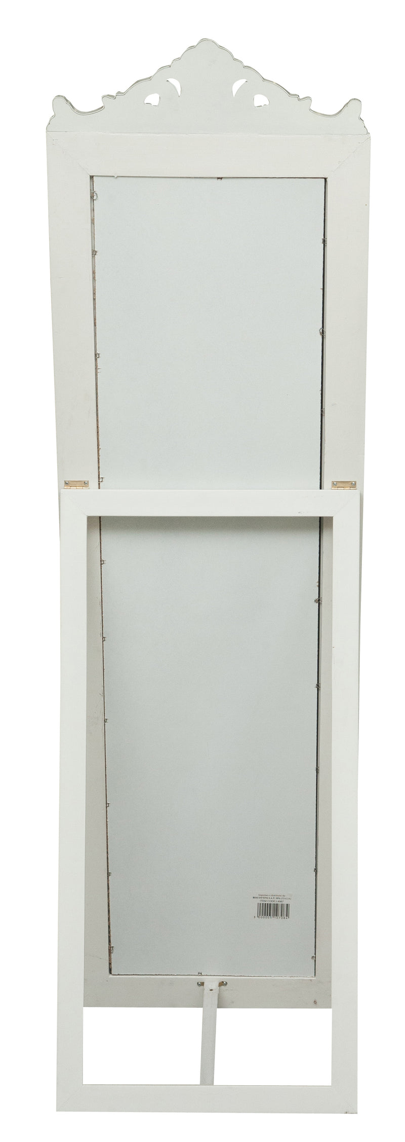 Biscottini Specchiera da terra finitura bianco anticato CON GRECA L40xPR3xH140 struttura