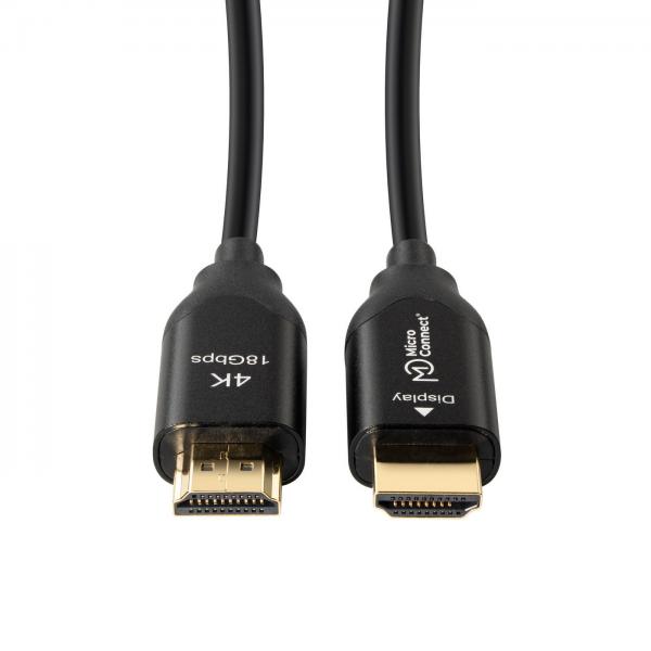 Microconnect HDM191915V2.0OP cavo HDMI 15 m HDMI tipo A [Standard] Nero (Premium High Speed Active - Optic HDMI 2.0 Cable 15m HDMI - 2.0 4K 60Hz,18Gbp Support: YUV4:4:4, EDID/HDCP2.2/HDR/ARC - Warran
