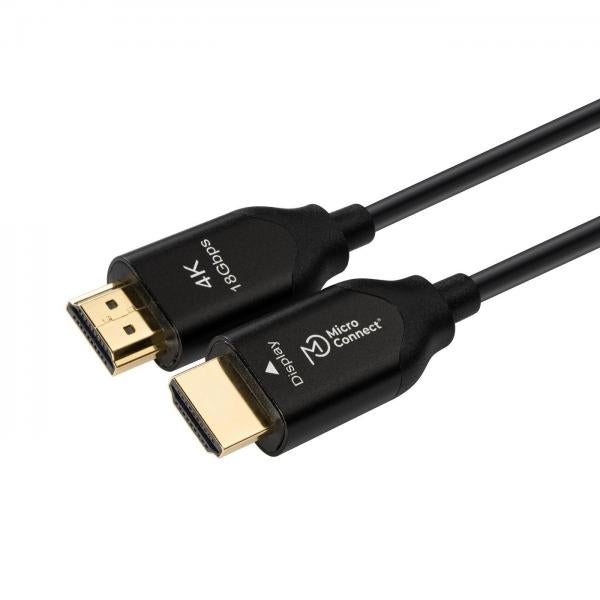 Microconnect HDM191915V2.0OP cavo HDMI 15 m HDMI tipo A [Standard] Nero (Premium High Speed Active - Optic HDMI 2.0 Cable 15m HDMI - 2.0 4K 60Hz,18Gbp Support: YUV4:4:4, EDID/HDCP2.2/HDR/ARC - Warran