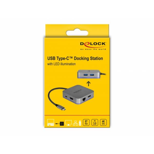 Delock Docking Station USB Type-C per dispositivi mobili