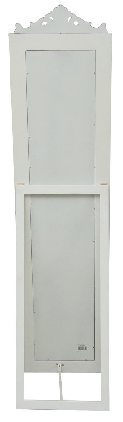 Biscottini Specchiera da terra finitura bianco anticato L43xPR3,5xH178 struttura legno.