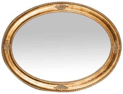 Biscottini Specchio Specchiera da parete e appendere verticale/orizzontale L64xPR3xH84 cm finitura oro anticato.