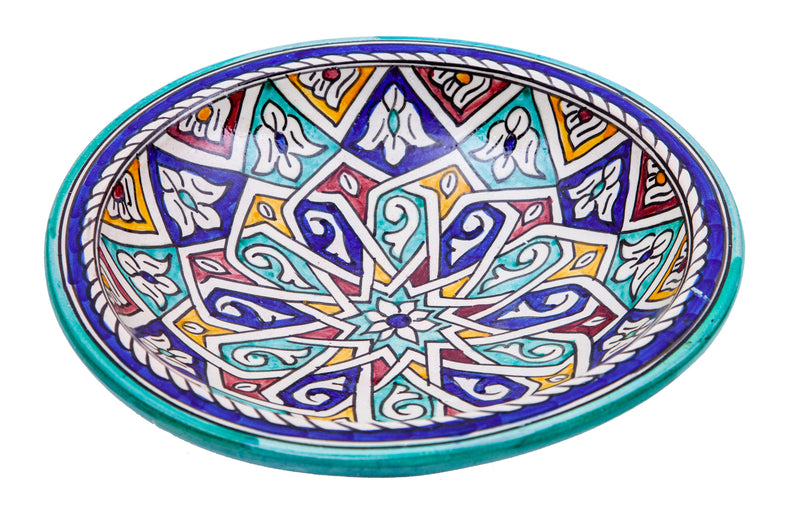 Biscottini Piatto in ceramica decorato a mano