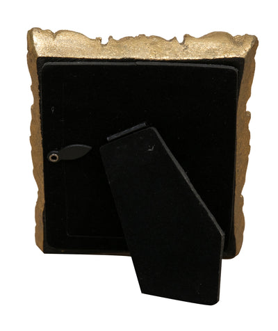 Biscottini PORTAFOTO DA APPOGGIO VERTICALE/ORIZZONTALE IN RESINA FINITURA ORO ANTICATA