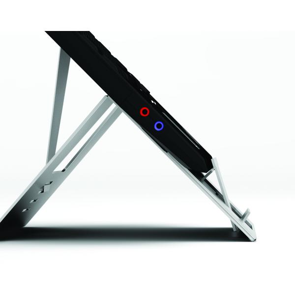 Hypertec LSTAND03 supporto per laptop Supporto per computer portatile Argento 44,2 cm [17.4] (The Lite by Hypertec is a ultra lightweight [just 220g] height adjustable laptop stand. This innovative d