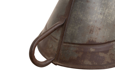 Biscottini Lampadario a sospensione e ad imbuto non elettrificato L34xPR29xH30 cm in ferro