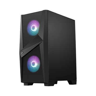 MSI MAG FORGE 100R computer case Midi Tower Nero, Trasparente