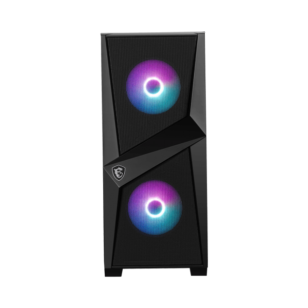 MSI MAG FORGE 100R computer case Midi Tower Nero, Trasparente