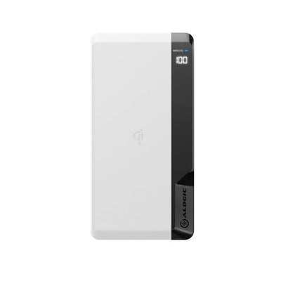 ALOGIC P10QC10P18-WH batteria portatile Polimeri di litio [LiPo] 10000 mAh Carica wireless Nero, Bianco (ALOGIC Ultimate tr?dl?s power bank - L)