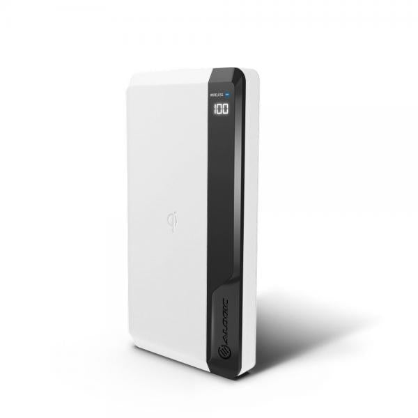 ALOGIC P10QC10P18-WH batteria portatile Polimeri di litio [LiPo] 10000 mAh Carica wireless Nero, Bianco (ALOGIC Ultimate tr?dl?s power bank - L)