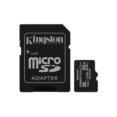 Memoria MicroSDHC 32 Gb Kingston Canvas Select Plus - Transflash 32 Gb - Class10 - Con Adattatore (SDCS/32GB)
