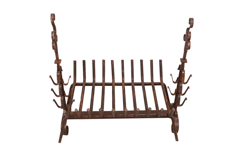 Biscottini Braciere in ferro battuto lavorato a mano L98XPR59XH90 cm Comodo pratico