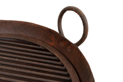 Biscottini Braciere in ferro battuto lavorato a mano L59XPR54XH80 cm Comodo pratico