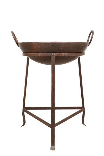 Biscottini Braciere in ferro battuto lavorato a mano L59XPR54XH80 cm Comodo pratico