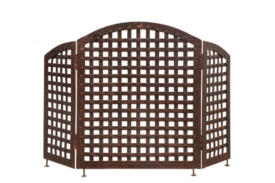 Biscottini Parascintille in ferro battuto lavorato a mano L120XPR3XH77 cm realizzato