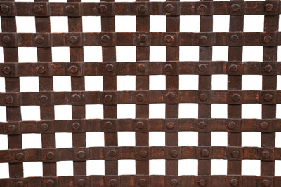 Biscottini Parascintille in ferro battuto lavorato a mano L120XPR3XH77 cm realizzato